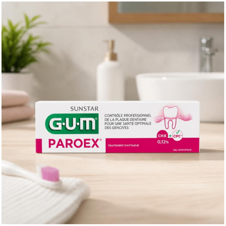 Gum Paorex Anti-plaque Toothpaste 75ml (2.53fl oz)