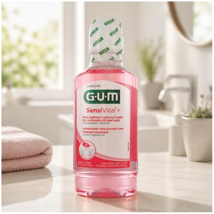 Gum SensiVital+ Sensitive Teeth Mouth Bath 300ml