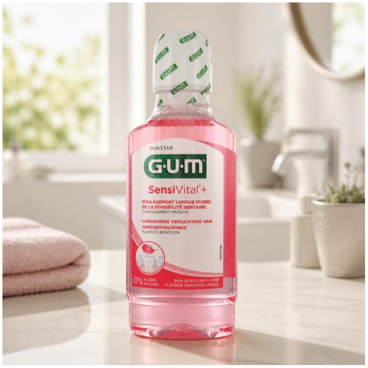 Gum SensiVital+ Sensitive Teeth Mouth Bath 300ml