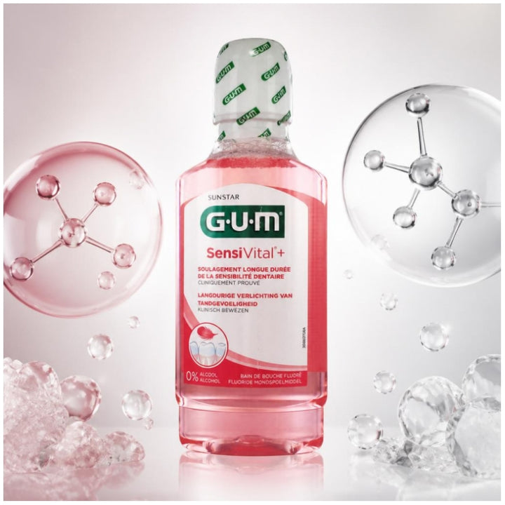 Gum SensiVital+ Sensitive Teeth Mouth Bath 300ml