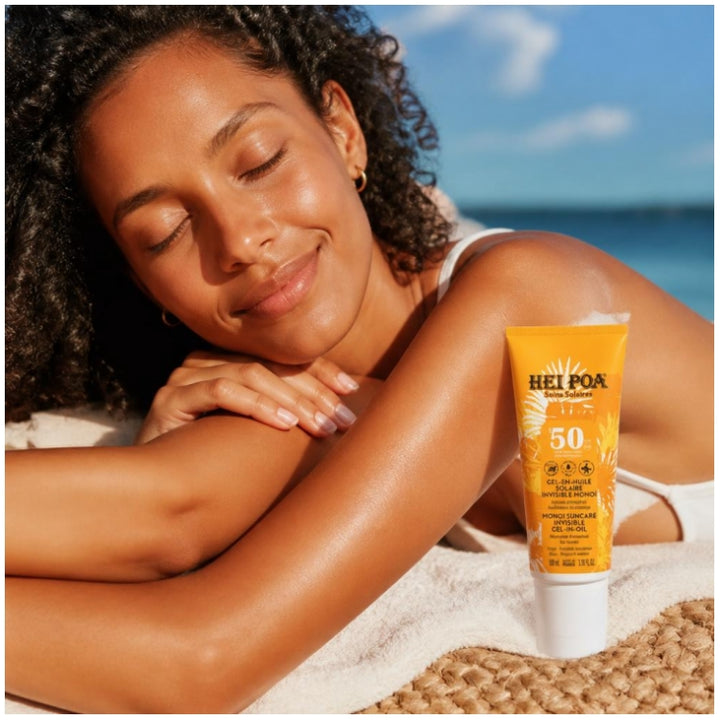 Hei Poa Invisible SPF50 sun oil-gel with monoï 100 ml (3.38fl oz)