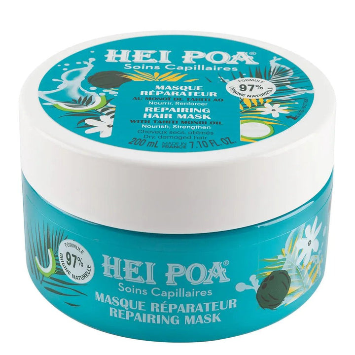 Hei Poa Hair Care Tahitian Monoi Repair Masks 200ml (6.76fl oz) - FrenchBeautyHub