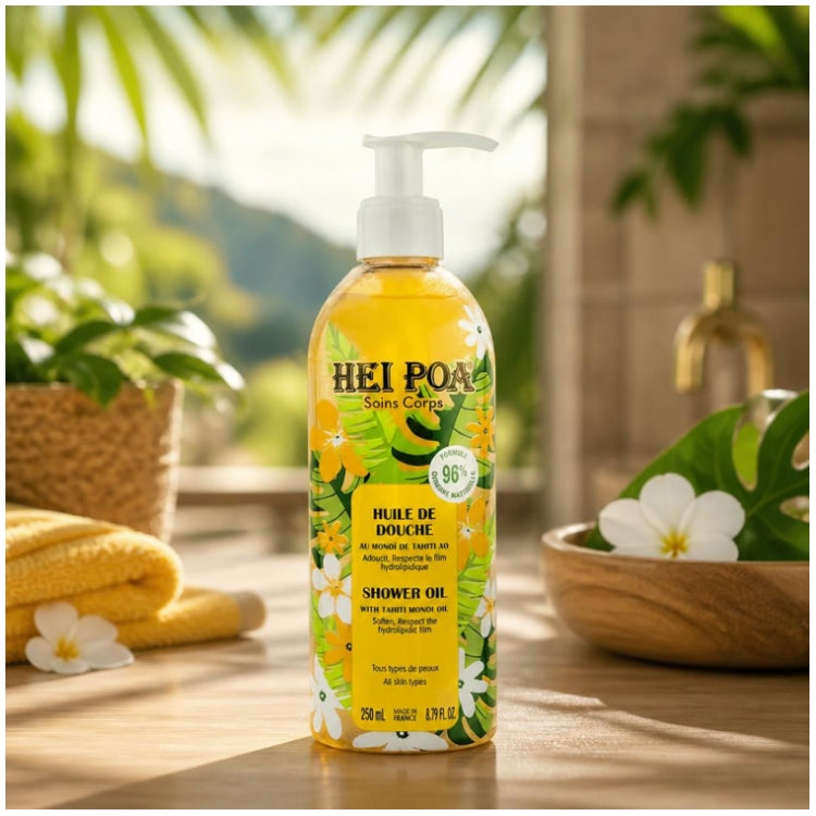 Hei Poa Body Care Huile de Douche Monoï de Tahiti AO 250ml