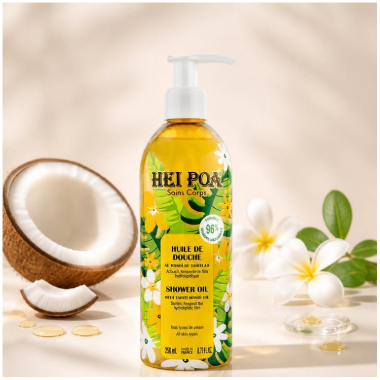 Hei Poa Body Care Huile de Douche Monoï de Tahiti AO 250ml