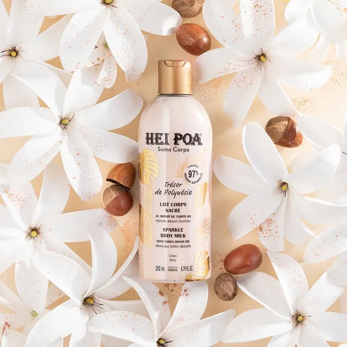 Hei Poa Pearly Body Milk Trésor de Polynésie 250ml (8.45 fl oz) - FrenchBeautyHub