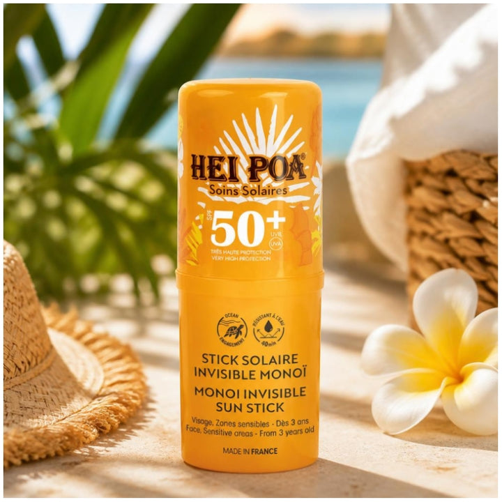 Hei Poa Invisible SPF50+ Monoï sun stick 15 g (0.53oz)