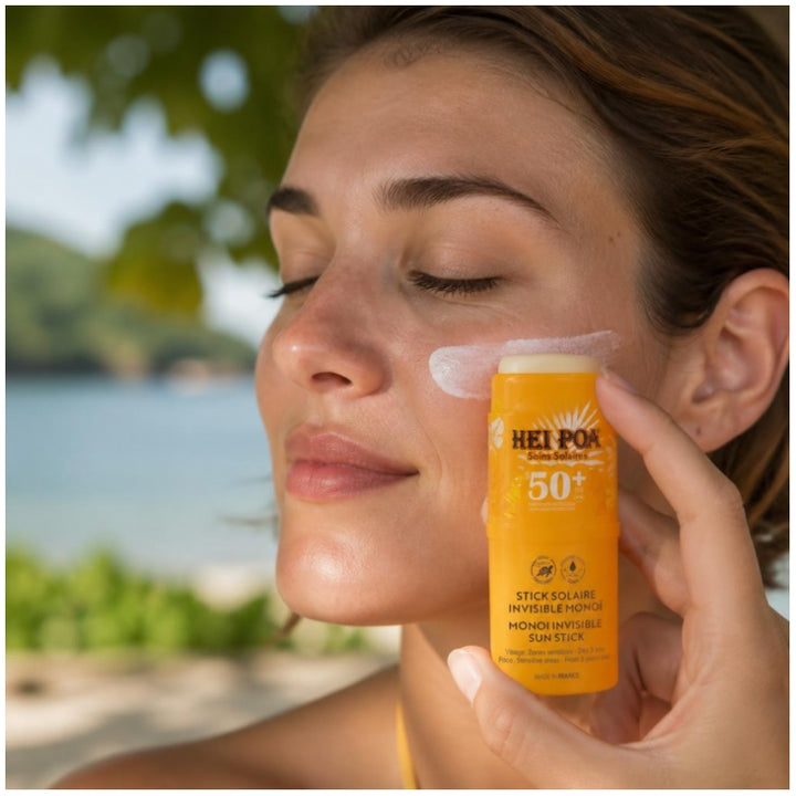 Hei Poa Invisible SPF50+ Monoï sun stick 15 g (0.53oz)