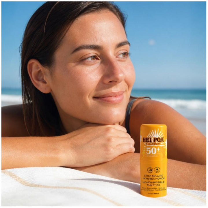 Hei Poa Invisible SPF50+ Monoï sun stick 15 g (0.53oz)