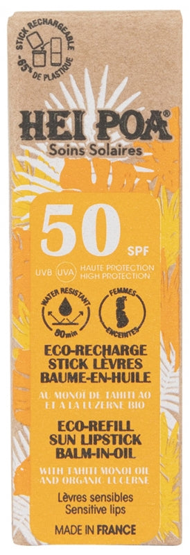Hei Poa SPF50+ Zonnebrandstick 4g voor lipverzorging