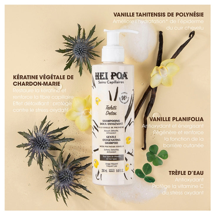 Hei Poa Tahiti Sanftes, sauerstoffspendendes Shampoo 250 ml