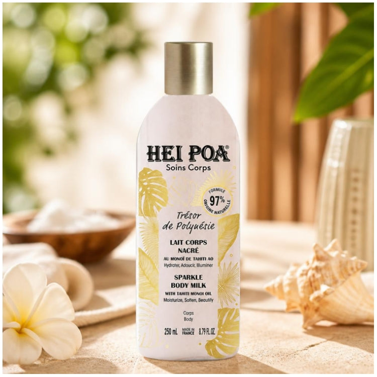 Hei Poa Loção Corporal Perolada Trésor de Polynésie 250ml