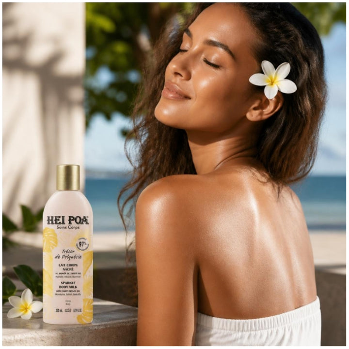 Hei Poa Loção Corporal Perolada Trésor de Polynésie 250ml