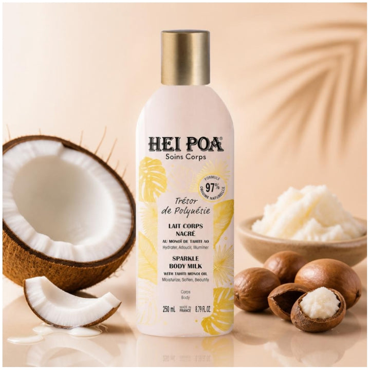 Hei Poa Loção Corporal Perolada Trésor de Polynésie 250ml