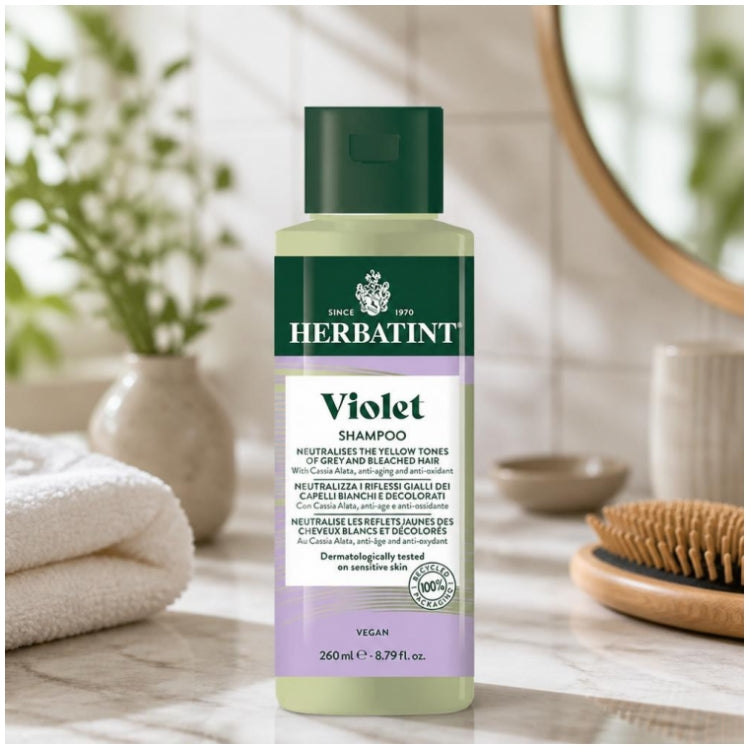 Herbatint Violet Shampoos Neutralises Yellow Reflections 260ml (8.79fl oz)