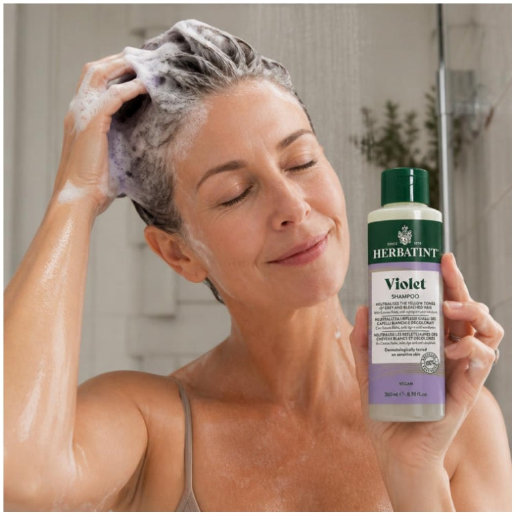 Herbatint Violet Shampoos Neutralises Yellow Reflections 260ml (8.79fl oz)
