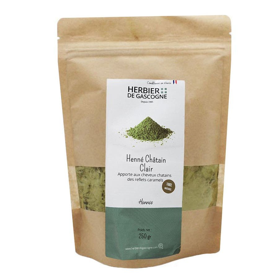 Herbier de gascogne Light Chestnut Henna 250g (8.81 oz) - FrenchBeautyHub