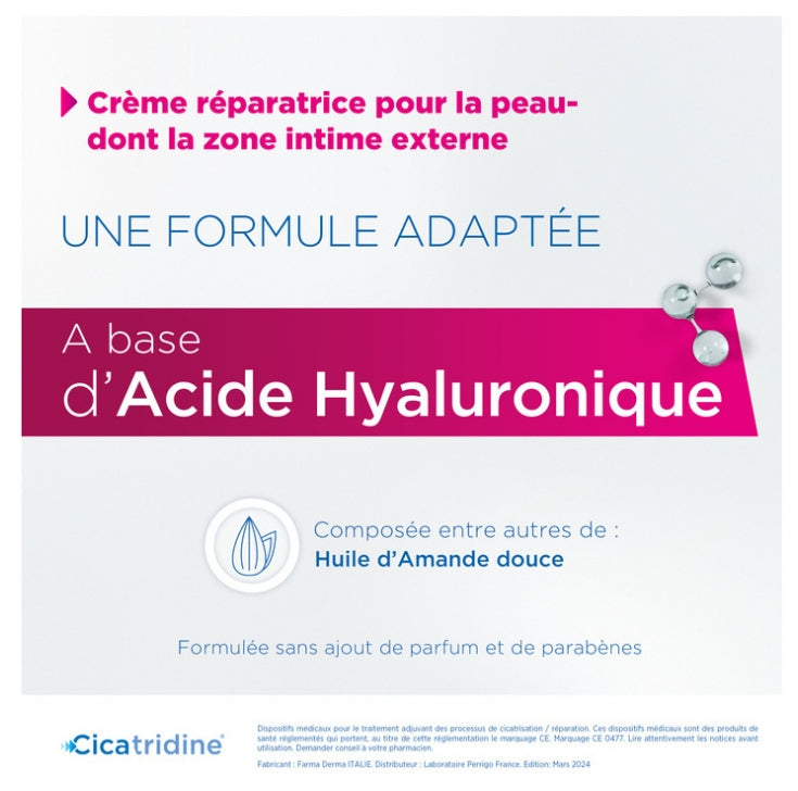 Cicatridine Crème cicatrisante à l'acide hyaluronique 30g