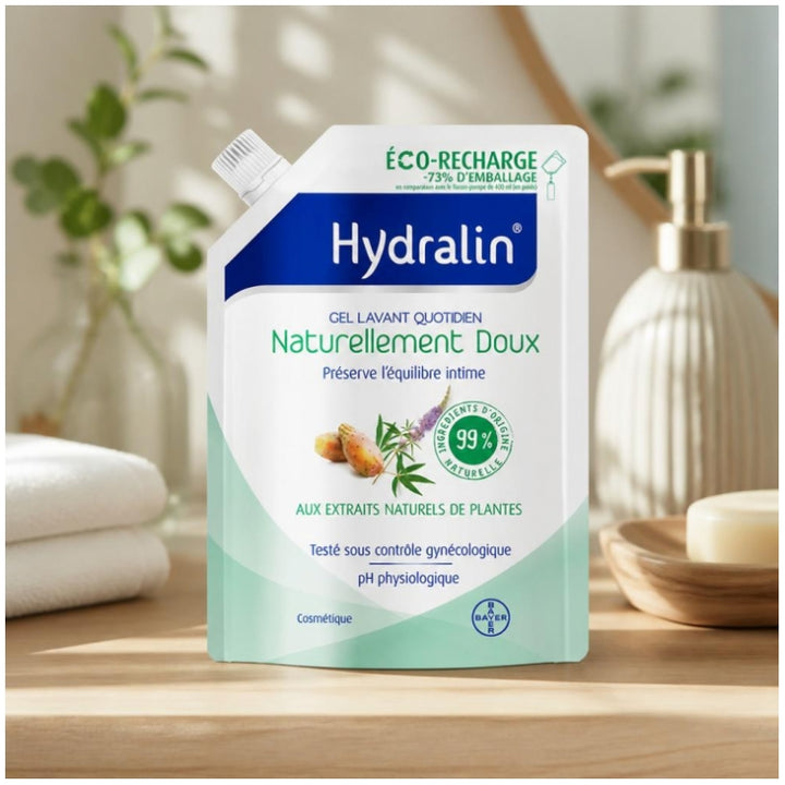 Hydralin Daily use Öko-Nachfüllpackung Natürlich sanftes Reinigungsgel 400ml