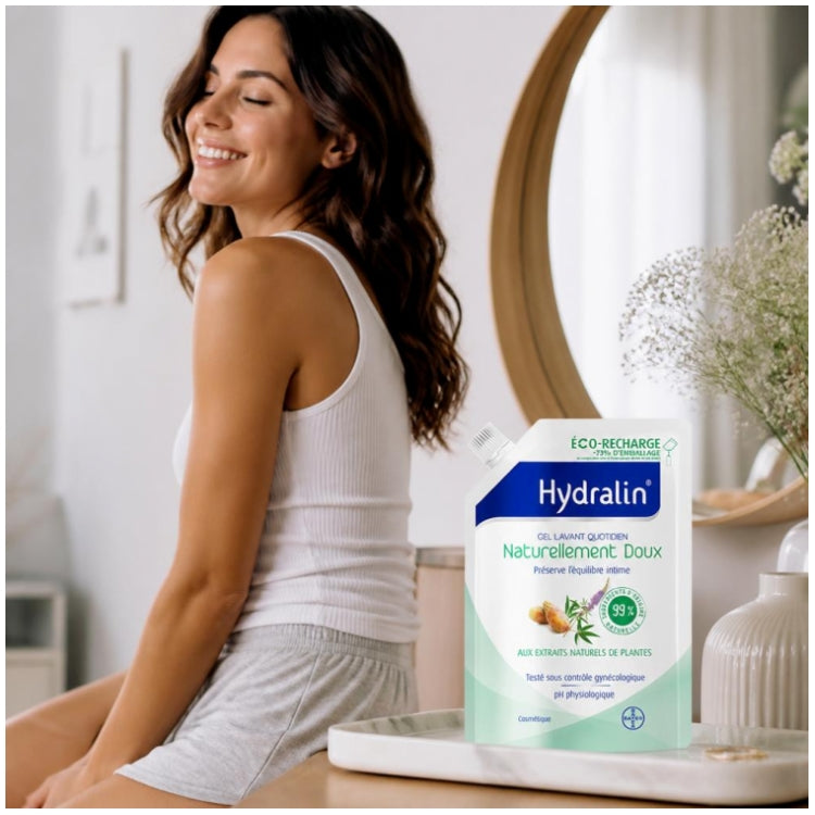 Hydralin Daily use Öko-Nachfüllpackung Natürlich sanftes Reinigungsgel 400ml