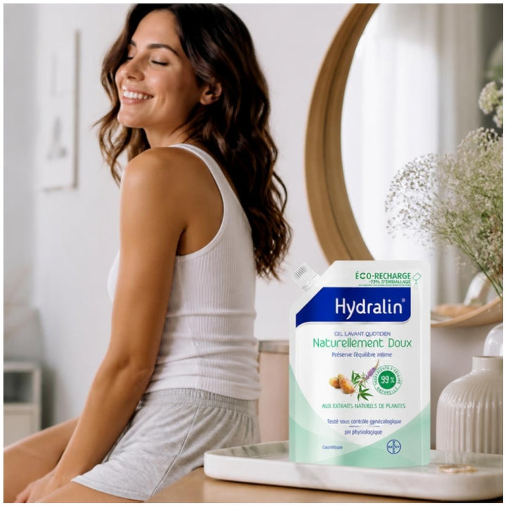 Hydralin Daily use Öko-Nachfüllpackung Natürlich sanftes Reinigungsgel 400ml