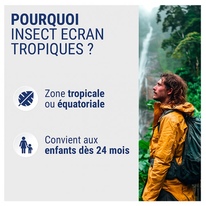 Insect Ecran Skin Tropical mosquito repellent 8h 75 ml + 33% free (2.54fl oz)