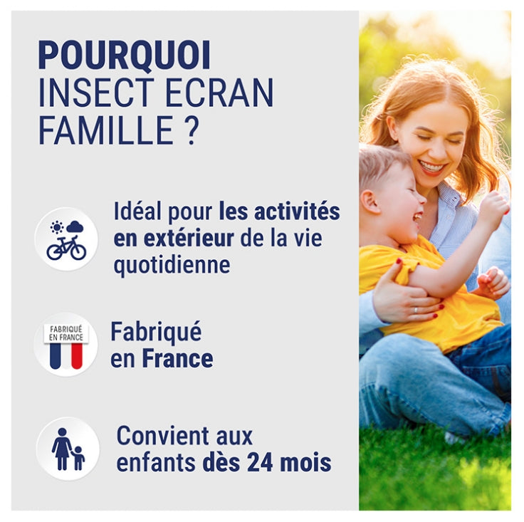 Insect Ecran Skin Repellenti per zanzare per famiglie fino a 6h 100ml x2