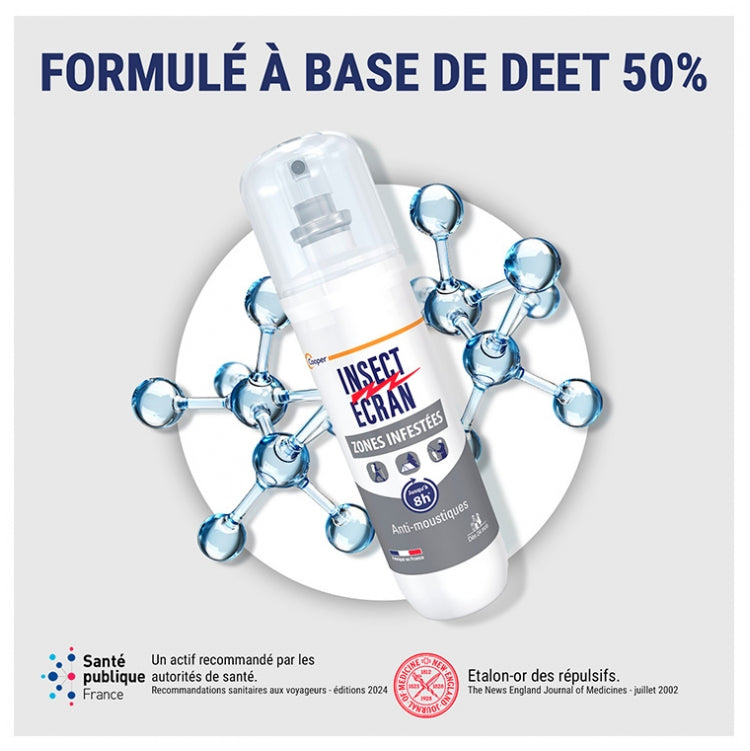 Insect Ecran Anti-Mosquito para Zonas Infestadas a partir de los 24 meses, hasta 8 horas de protección 100ml