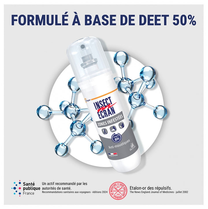 Insect Ecran Anti-Mosquito para Zonas Infestadas a partir de los 24 meses, hasta 8 horas de protección 100ml