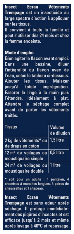 Insect Ecran Textiles محلول للنقع مضاد للبعوض من عمر 24 شهرًا 200ml