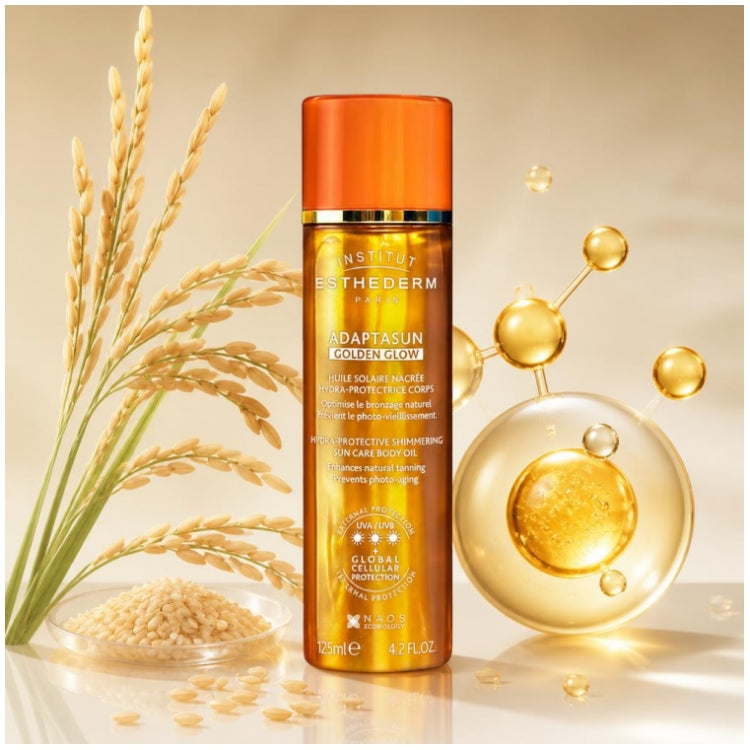 Institut Esthederm Adaptasun زيت واقٍ من الشمس بلمسة لؤلؤية 125 ml