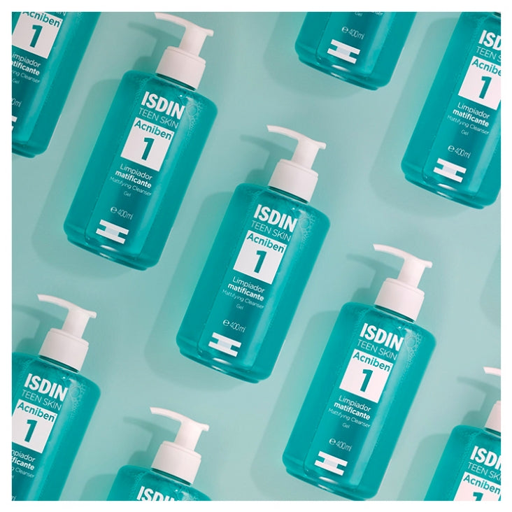 Isdin Acniben جل منظف للتحكم في اللمعان 400 ml