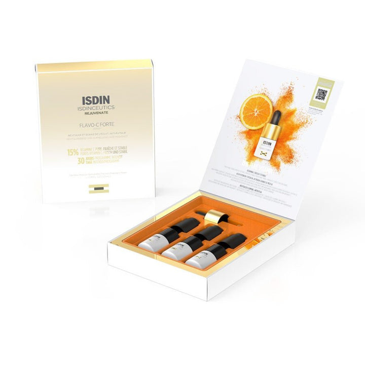 Isdin Flavo - C Forte Serum 5,3 ml x3 (0,16 fl oz x3) - FrenchBeautyHub