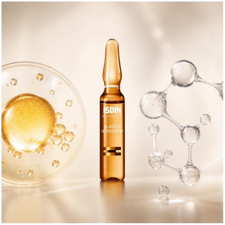 Isdin Flavo-C Ultraglican Antioxidant & Hydrating x 30 Ampoules