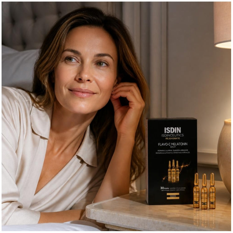 Isdin Flavo-C Melatonin Night Recovery Serum 30 x 2ml Single Doses