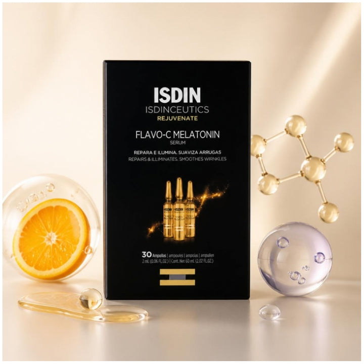 Isdin Flavo-C Melatonin Night Recovery Serum 30 x 2ml Single Doses
