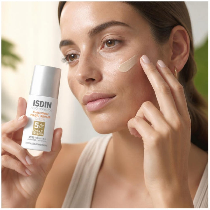 ISDIN Fotoprotector Fusion Water Magic Repair Protector solar con color SPF50 50ml