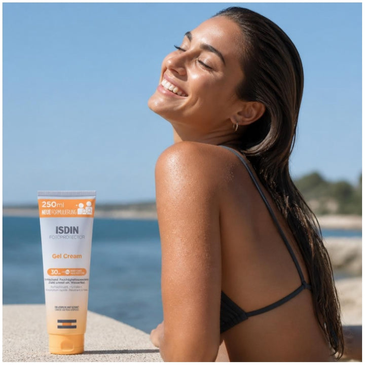 ISDIN Fotoprotector Gel-creme hidratante e resistente à água SPF30 250ml