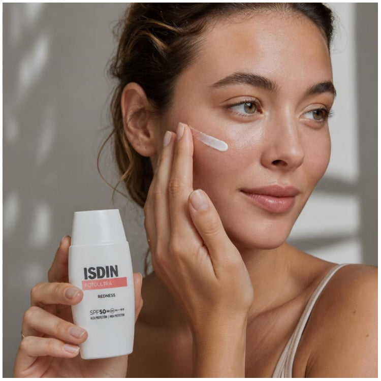 Isdin FotoUltra Protetor Solar em Creme Anti-Vermelhidão SPF50 50ml