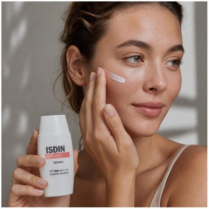 Isdin FotoUltra Protetor Solar em Creme Anti-Vermelhidão SPF50 50ml
