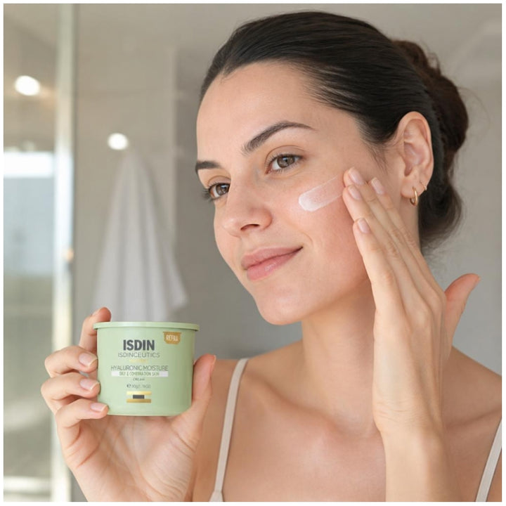 Isdin Hyaluronic Moisture Crema facial hidratante antiedad recambio 50g