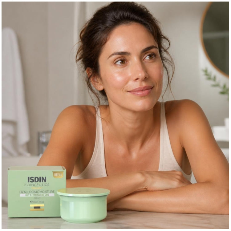 Isdin Hyaluronic Moisture Crema facial hidratante antiedad recambio 50g