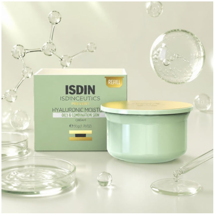 Isdin Hyaluronic Moisture Crema facial hidratante antiedad recambio 50g