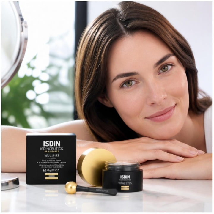 Isdin Rejuvenate Vital Eyes Crème réparatrice pour le contour des yeux 15g