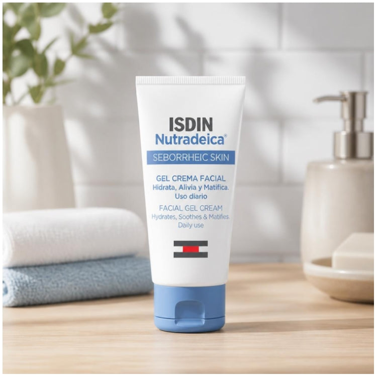 Isdin Nutradeica Face Cream Gel for Seborrheic Skin 50ml (1.69 fl oz)