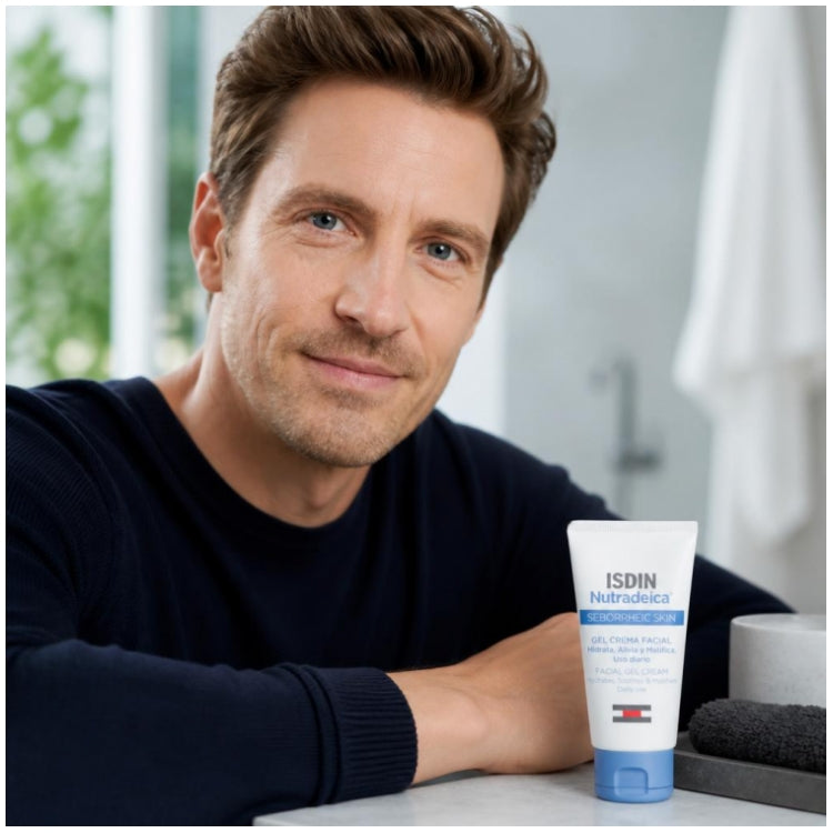 Isdin Nutradeica Face Cream Gel for Seborrheic Skin 50ml (1.69 fl oz)