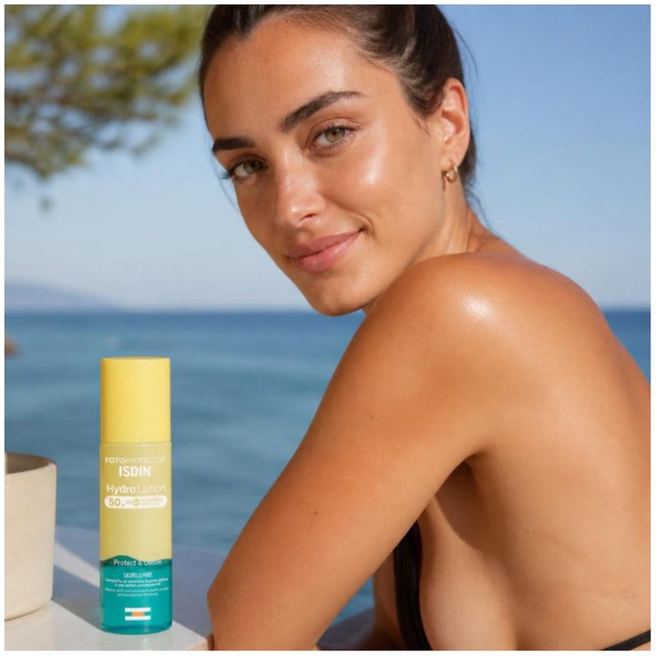 ISDIN Fotoprotector Hydro Lotion Protect & Detox SPF50 200ml (6.76fl oz)