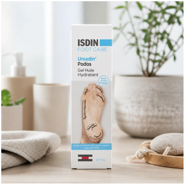 Isdin Ureadin Feuchtigkeitsspendendes Fuß-Ölgel 75 ml
