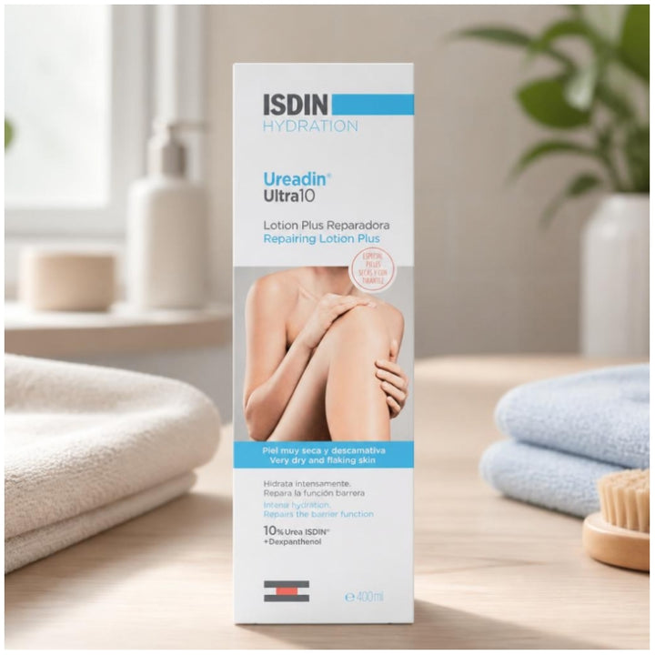 Isdin Ureadin Ultra 10 Plus lotion réparatrice pour peau sèche 400 ml