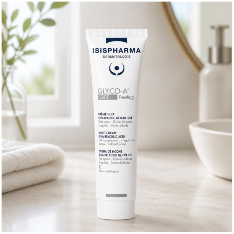Isispharma Glyco-A Soft peeling night cream 5.5% glycolic acid 30ml (1.01fl oz)