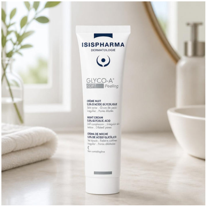 Isispharma Glyco-A Soft peeling night cream 5.5% glycolic acid 30ml (1.01fl oz)